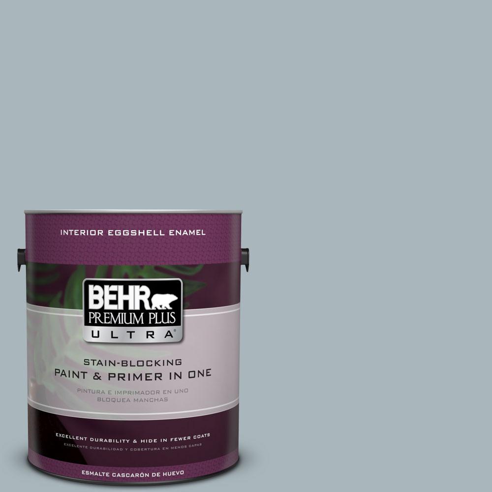 BEHR Premium Plus Ultra 1-gal. #N470-3 Half Sea Fog Eggshell ...