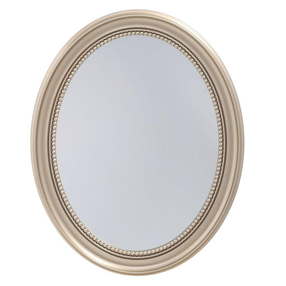 Unbranded 23 5 In X 29 In Recessed Or Surface Mount Mirrored Medicine Cabinet In Gold Sp4593 The Home Depot