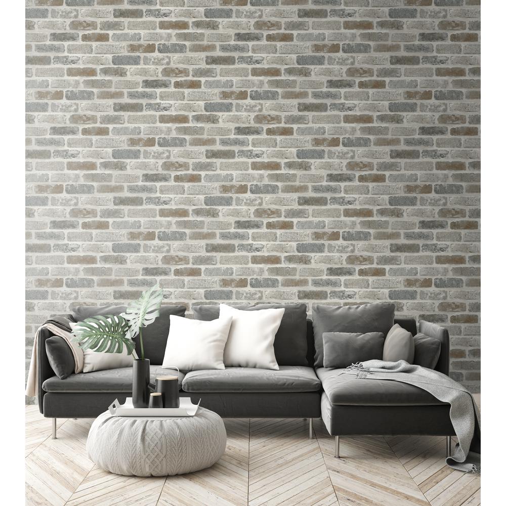 Grey Wallpaper Home Decor The Home Depot