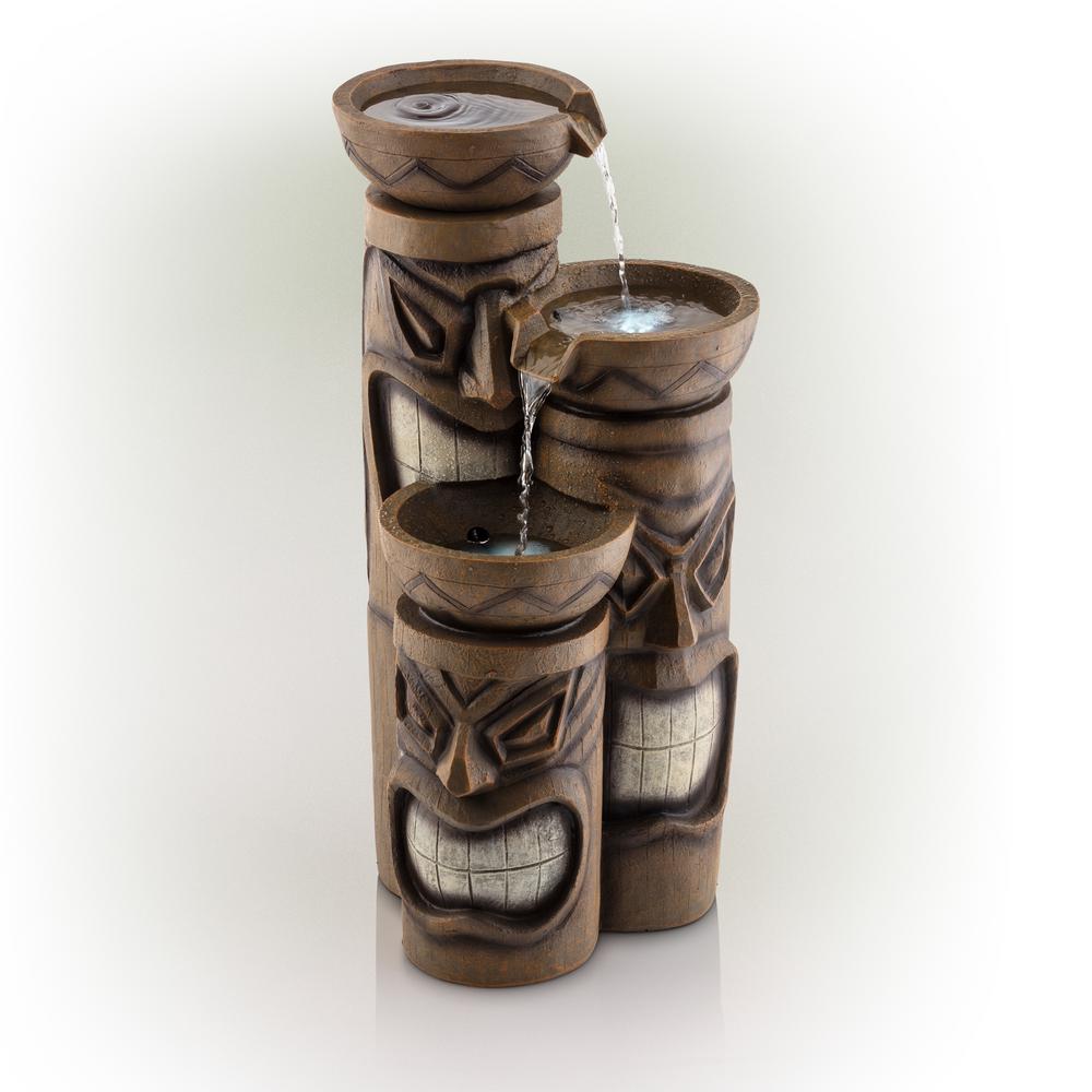 Alpine Corporation 29 in. Tiki Fountain with LED LightsGIL838 The