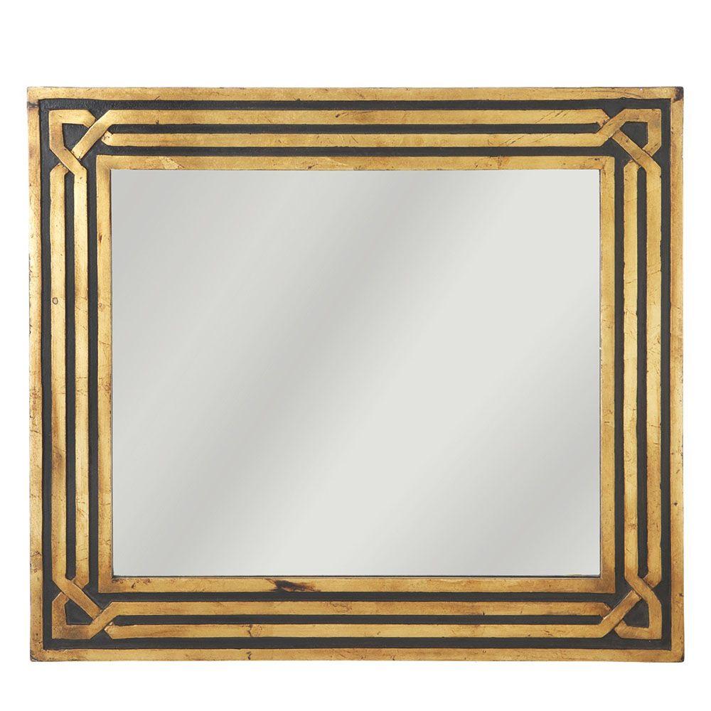 Filament Design Sundry 32 in. x 28 in. Palermo Black and Gold Framed