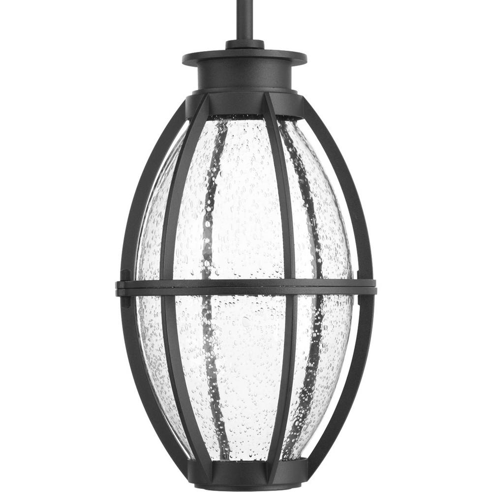 Integrated Led Outdoor Hanging Lights Ceiling Lighting Pier 33 Collection 9 Watt Outdoor Black Integrated Led Hanging Lantern