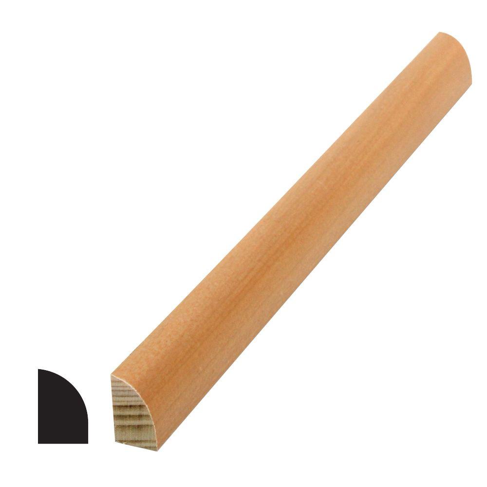 American Wood Moulding WM131 1/2 in. x 3/4 in. Pine Base Shoe Moulding