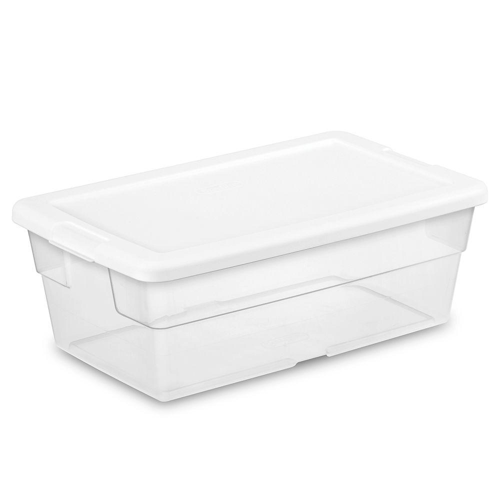 Sterilite 6 Qt. Storage Box in White 