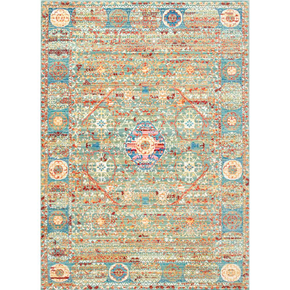 NuLOOM Vintage Josefa Green 9 Ft. X 12 Ft. Area Rug-KKAS13B-9012 - The ...