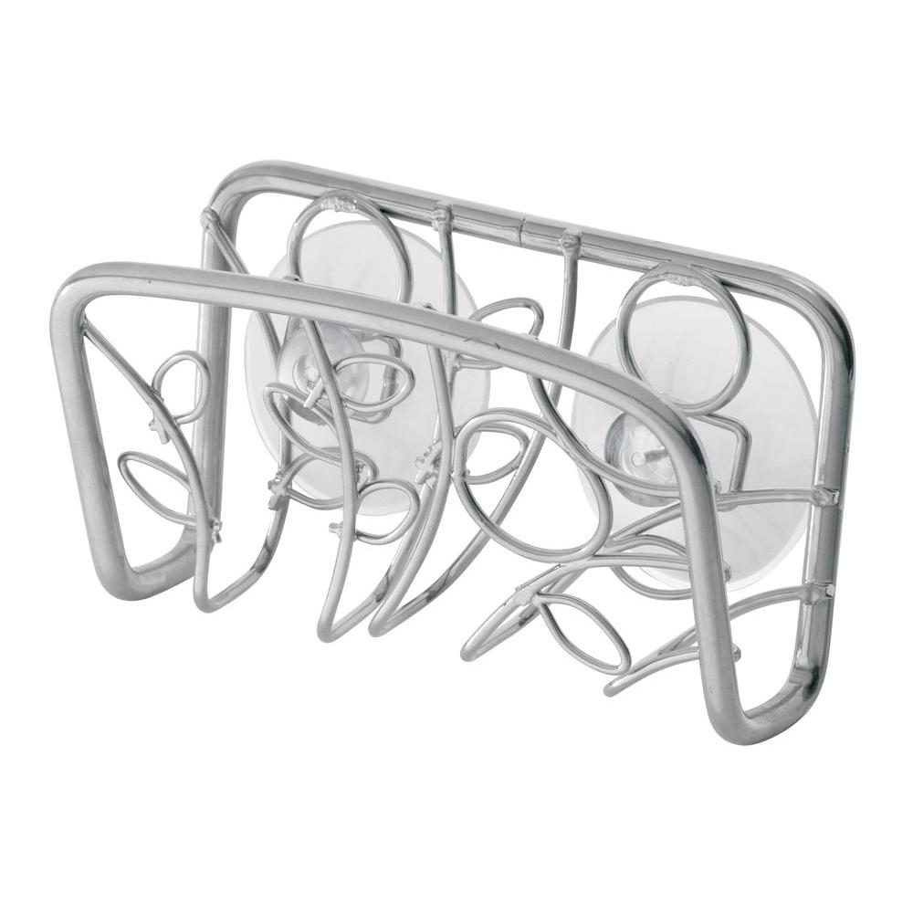 Interdesign Twigz Suction Sink Cradle In Silver 97686 The Home Depot Interdesign Twigz Suction Sink Cradle In Silver