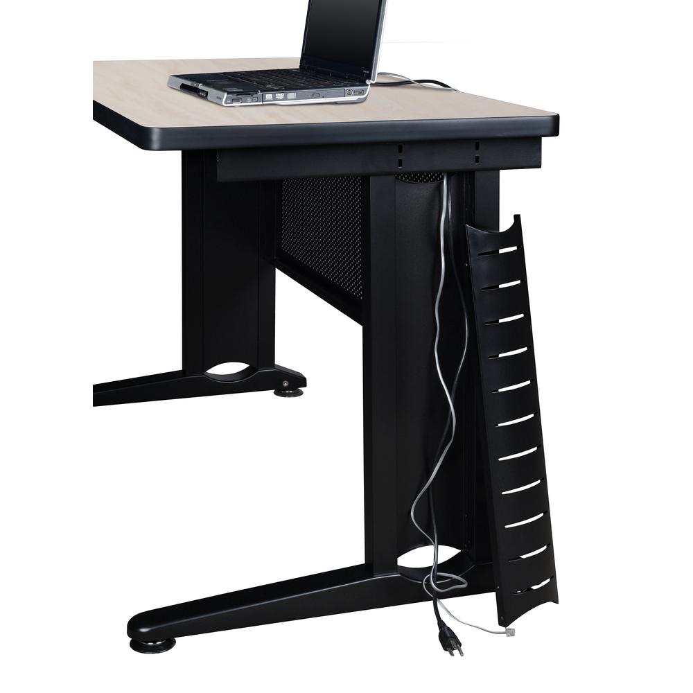 Metal Multi Colored Computer Desk Home Office Furniture Fusion 60 In W X 24 D Maple Training Table