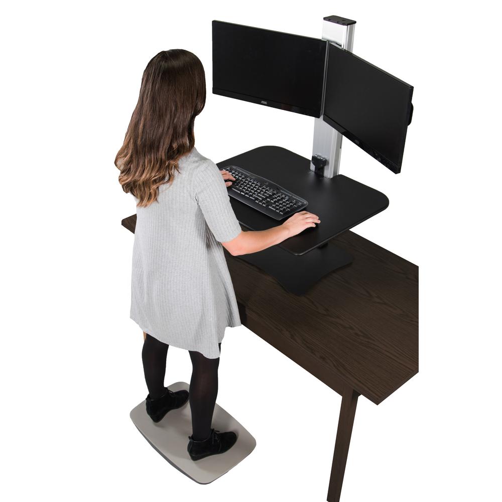 Victor Technology Steppie Gray Motion Board For Standing Desks Victor Technology Steppie Gray Motion