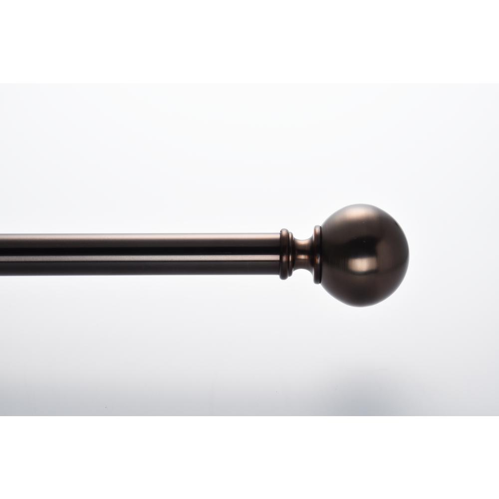 Decopolitan Curtain Rods Hardware Window Treatments The Home Ball Dry Rod Set In Oil