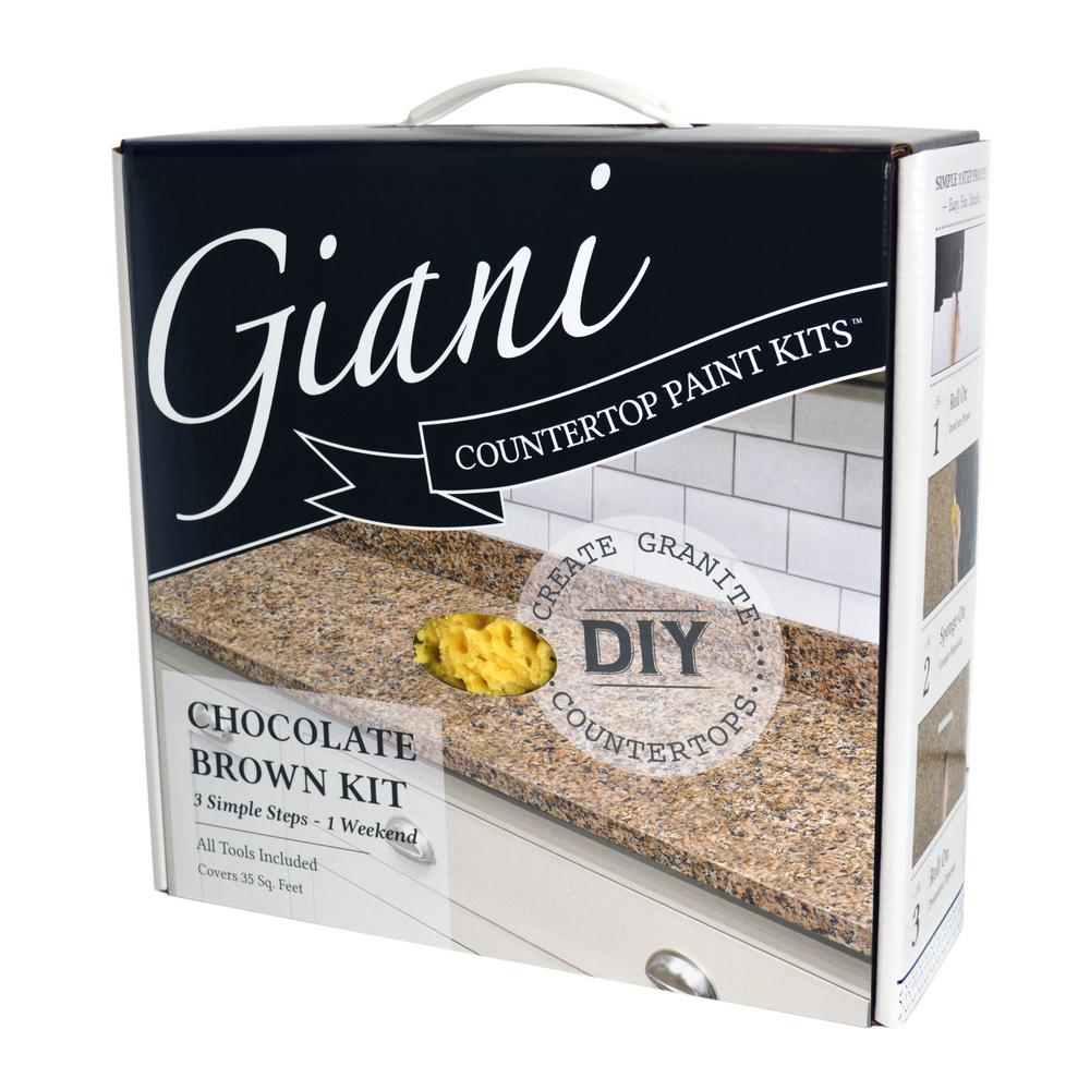 Giani Granite Chocolate Brown Countertop Paint Kit Fg Gi Ch Br Giani Granite Chocolate Brown Countertop Paint Kit