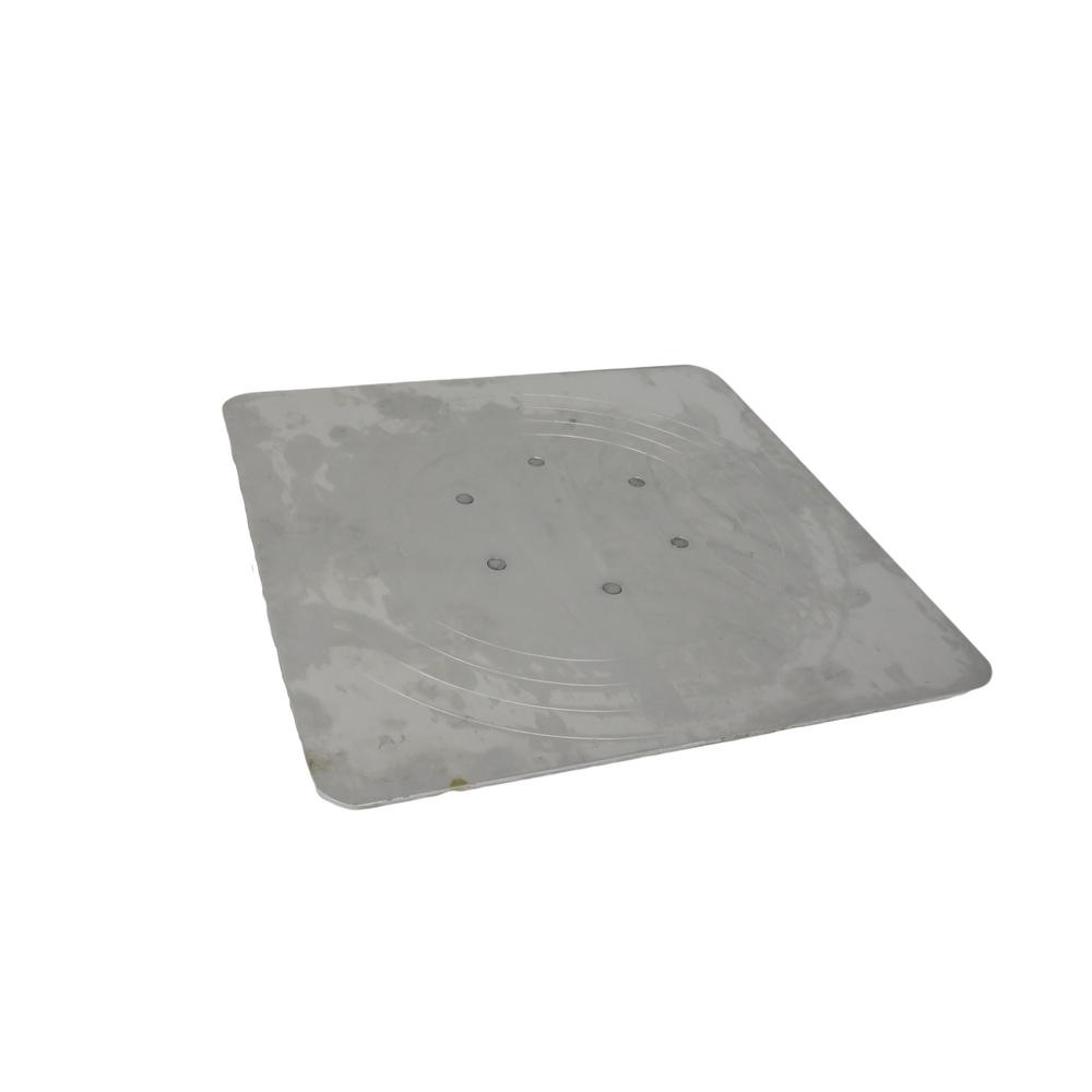 SANDS 8 in. x 8 in. Aluminum Plastering Hawk with Wood HandleSL518