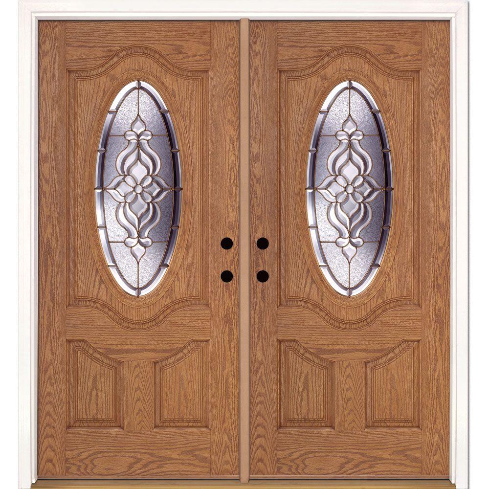 Feather River Doors 74 In X 81 625 In Lakewood Brass 3 4 Oval