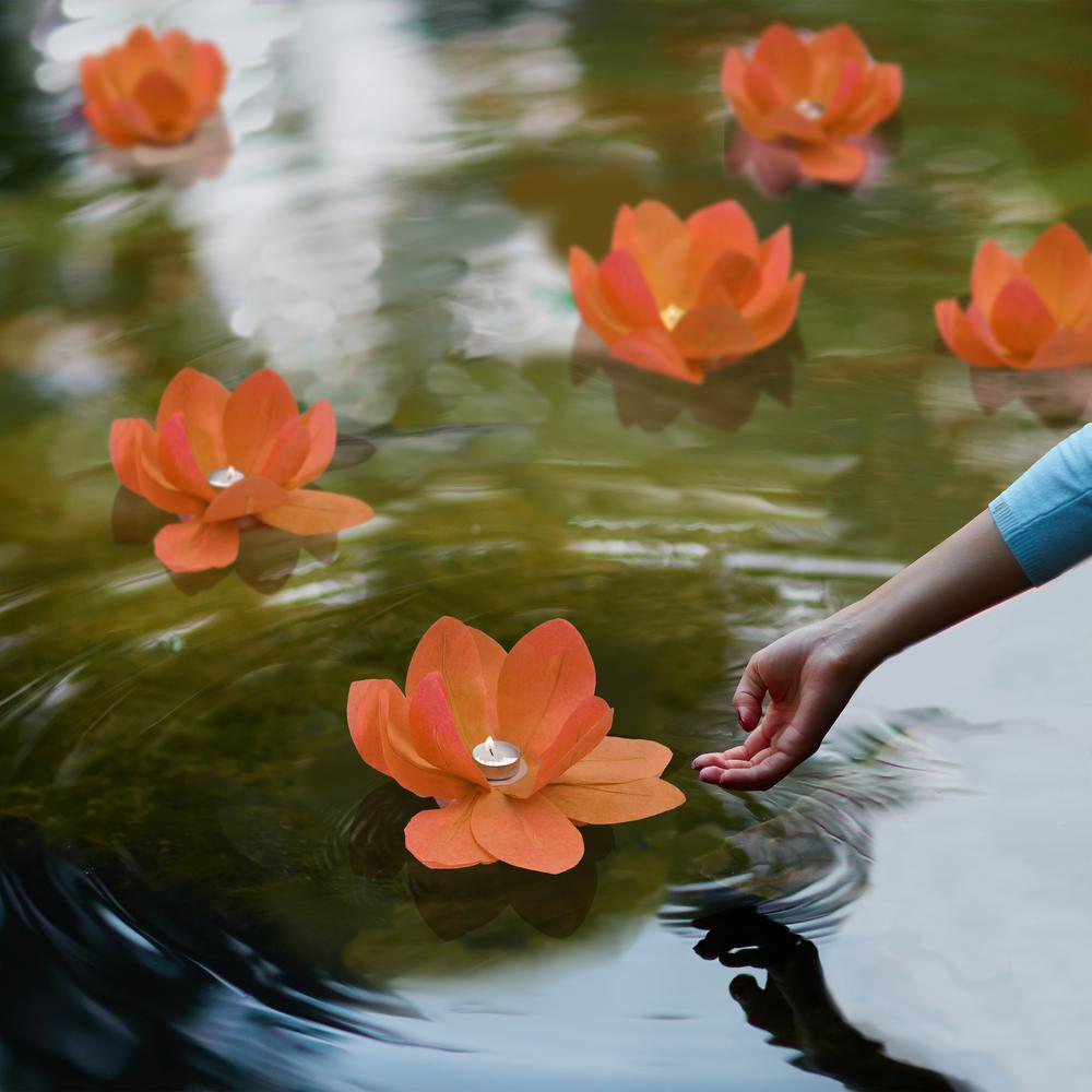 how to make floating lotus lanterns