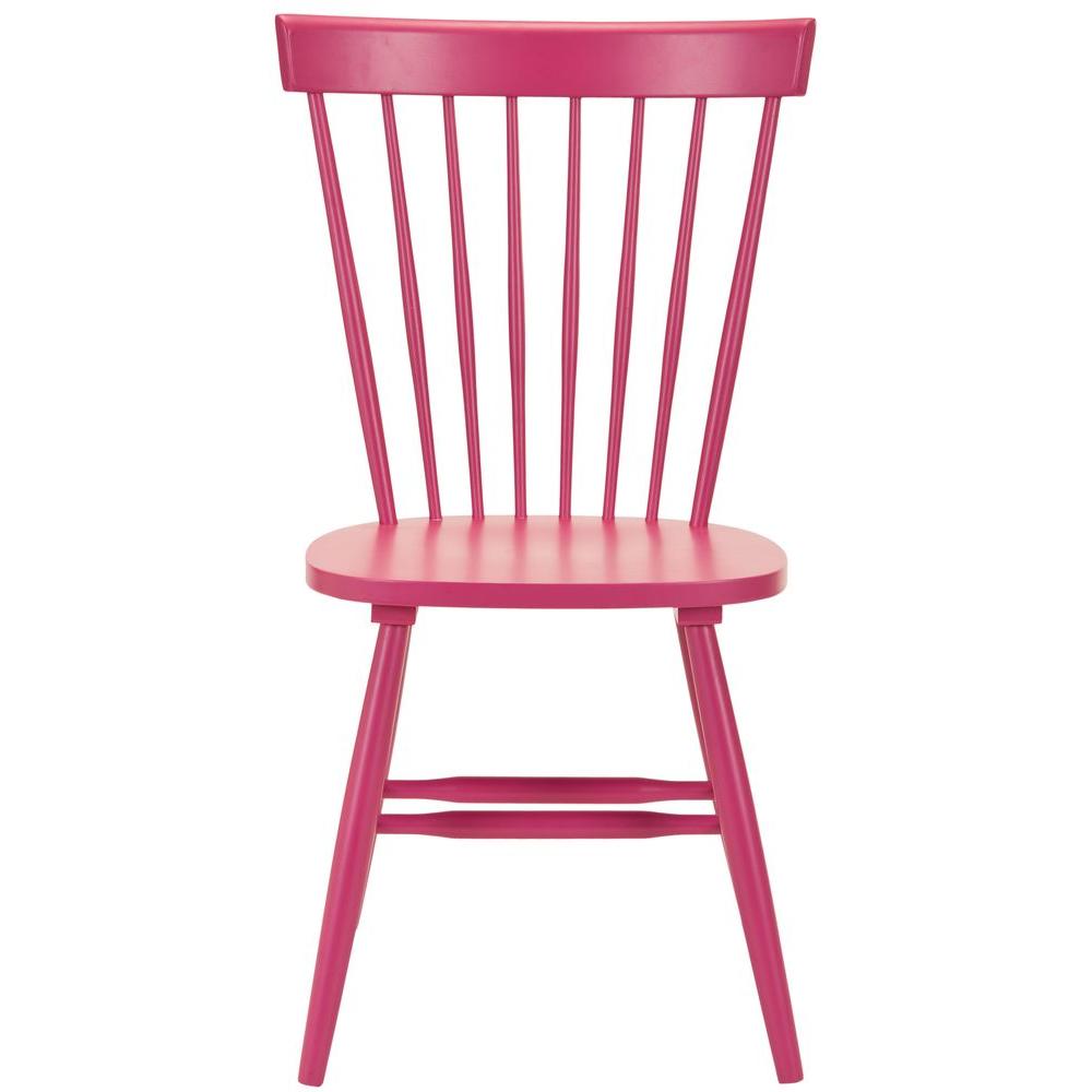 Safavieh Riley Pink Wood Dining Chair (Set of 2) AMH8500DSET2 The