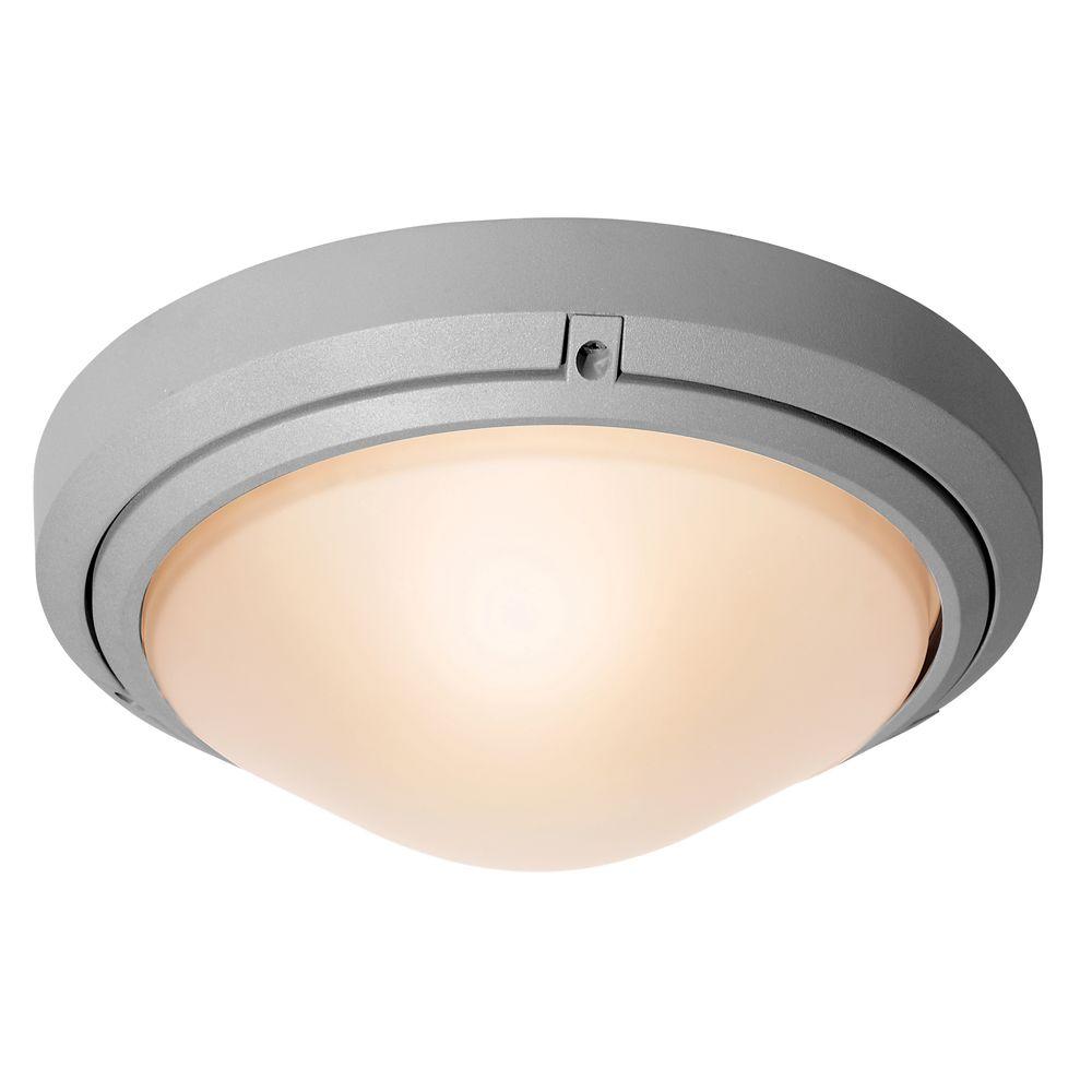 Access Lighting Oce 1 Light Satin Outdoor Flush Wall Mount With Access Lighting Oce 1 Light Satin Outdoor Flush Wall Mount With Frosted Glass Shade