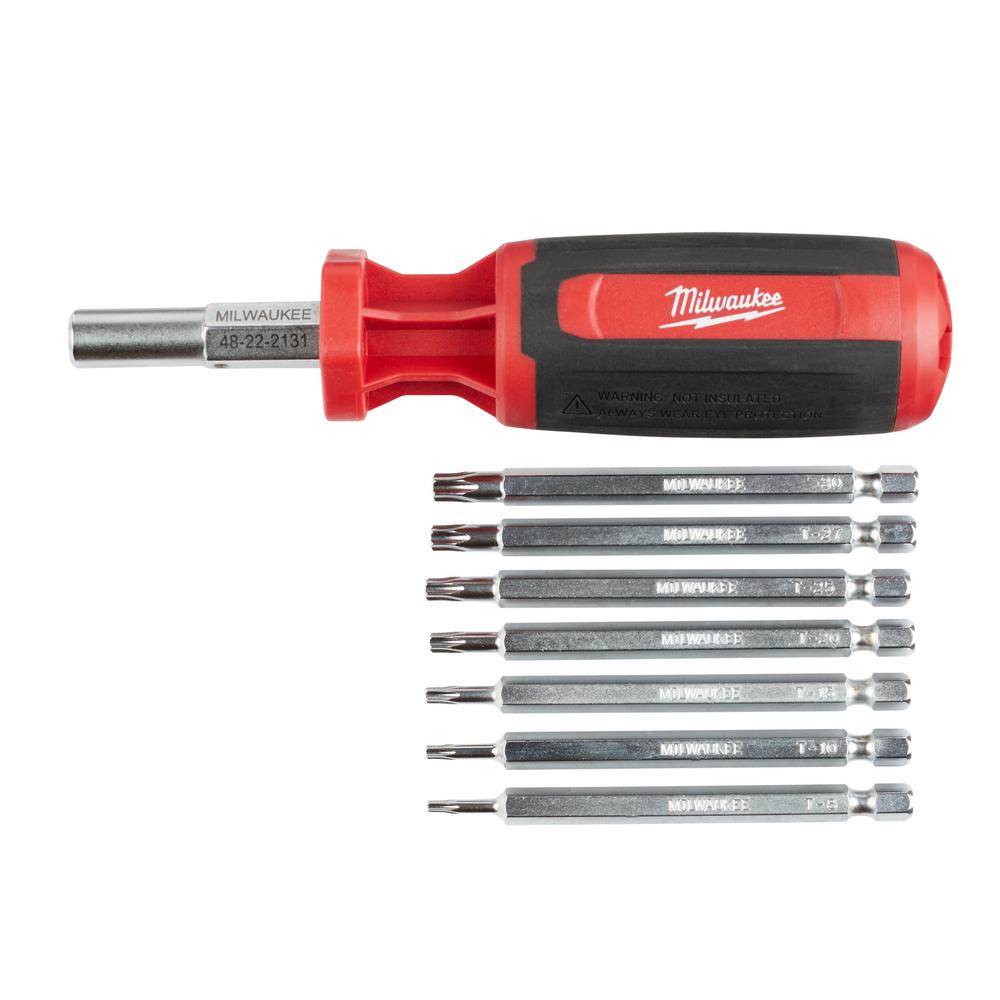 4-in-1 Magnetized Pocket Driver Set with Nut Driver and 3 Screwdriver Bits