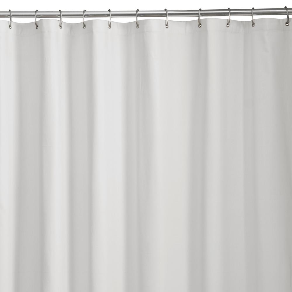Glacier Bay Microfiber 70 In W X 72 In H Shower Curtain Liner In