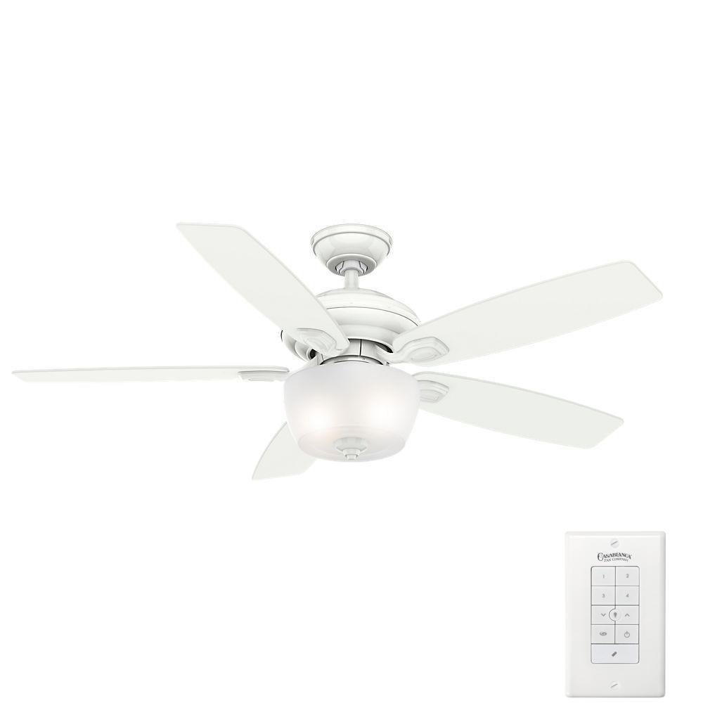 Casablanca Utopian 52 In Indoor Brushed Nickel Ceiling Fan With 4 Indoor Outdoor Classic White Ceiling Fan With 4 Sd Wall Mount Control Did Not Work At All