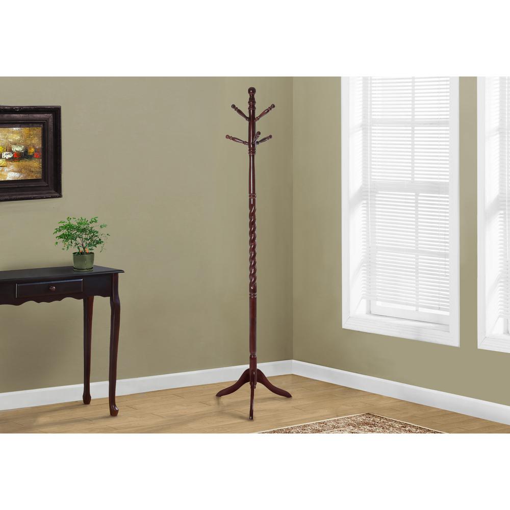 Unbranded Cherry Wood Coat Rack Hd3058 The Home Depot