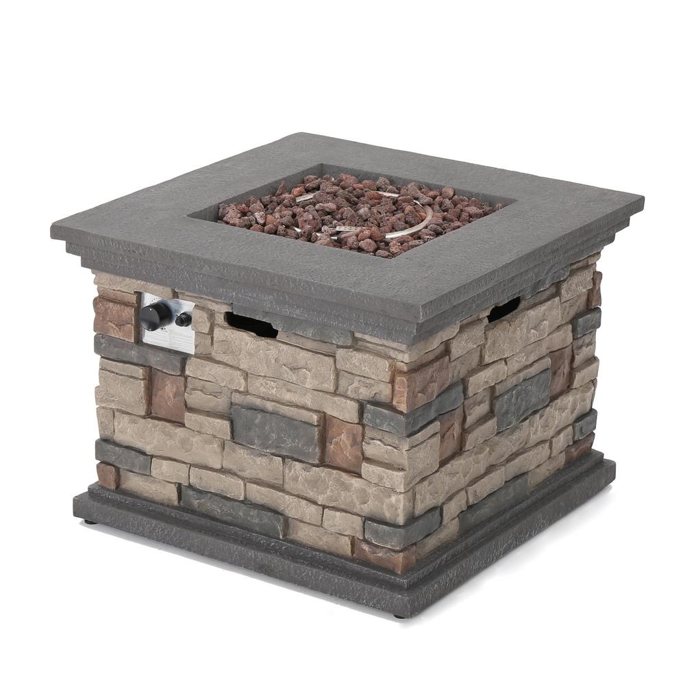 Beige Fire Pits Outdoor Heating The Home Depot
