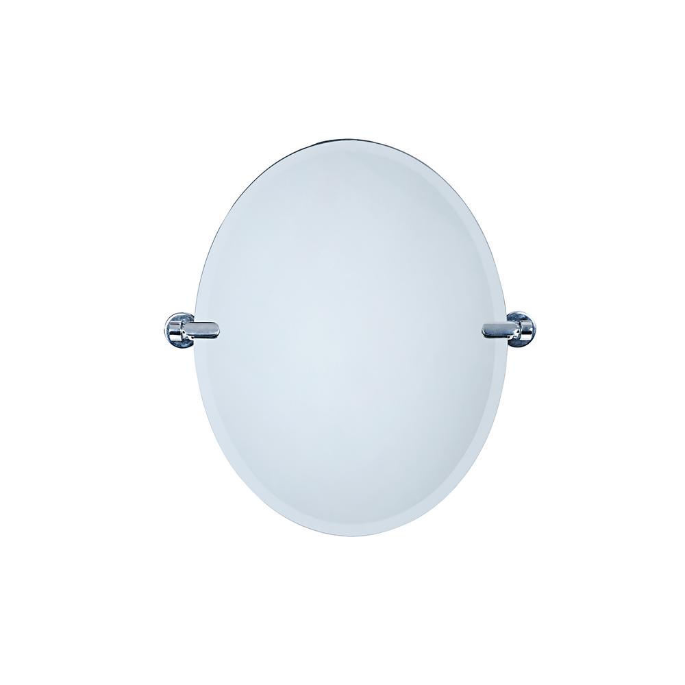 Dreamwerks 21 In W X 24 H Oval Pivoting Beveled Frameless H Oval Pivoting Beveled Frameless