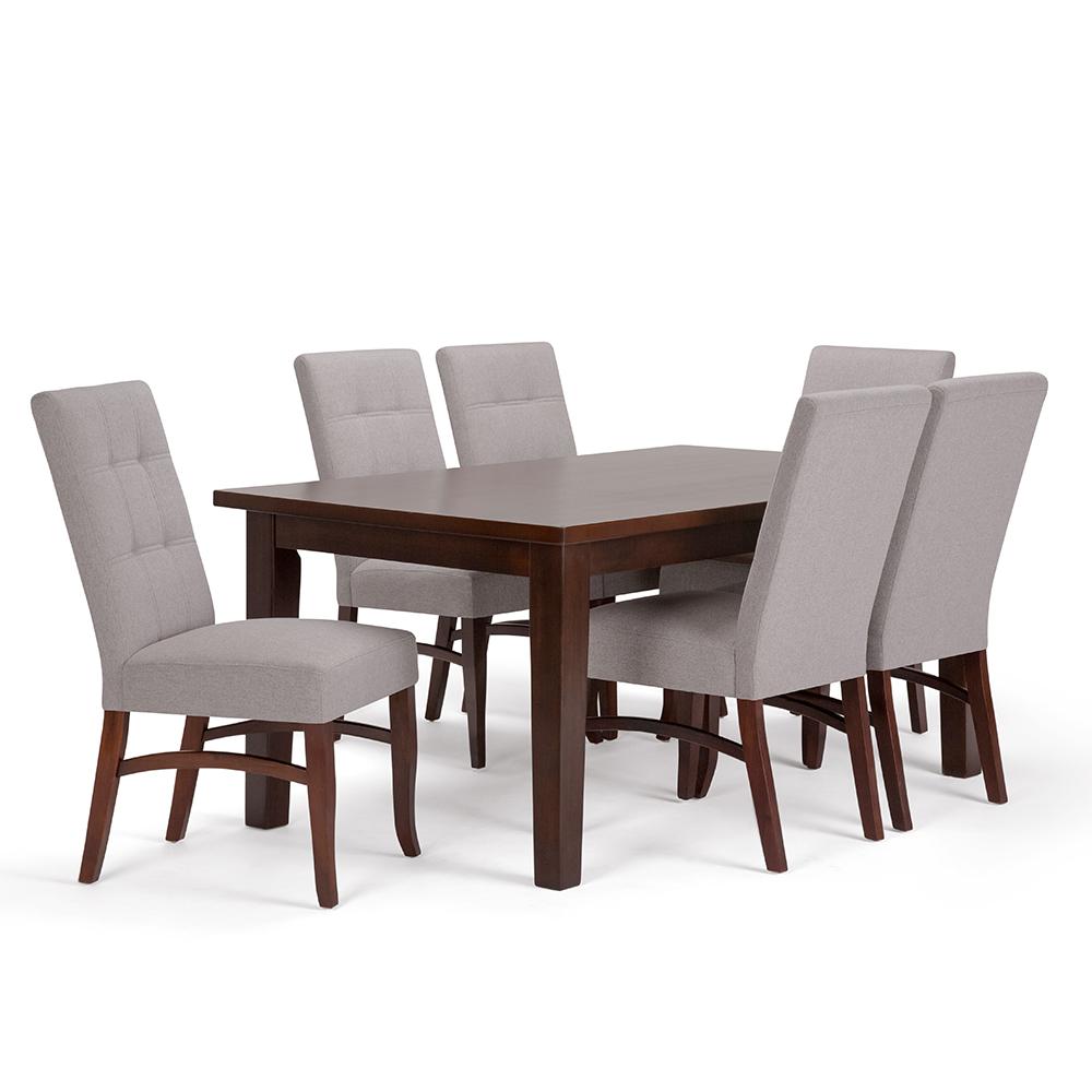 Ezra 7 Piece Cloud Grey Dining Set Ezra 7 Piece Cloud Grey Dining Set