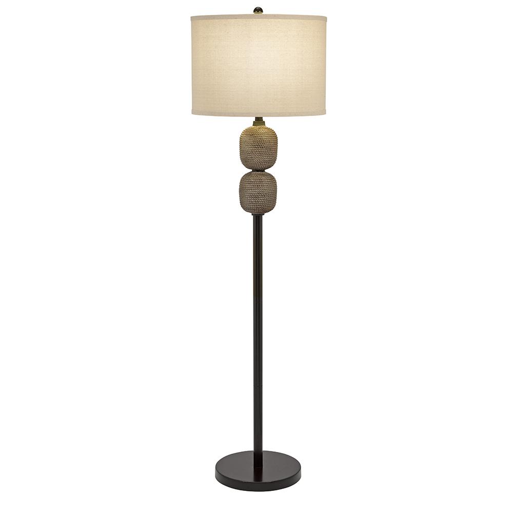 Cresswell 62 75 In Grey And Dark Bronze Coastal Maritime Rope Dark Bronze Coastal Maritime Rope