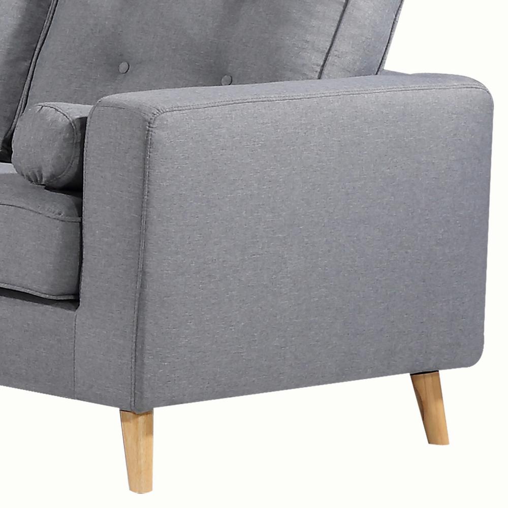 Ac Pacific Ethan Grey Upholstered Mid Century Tufted Ac Pacific Ethan Grey Upholstered Mid Century Tufted
