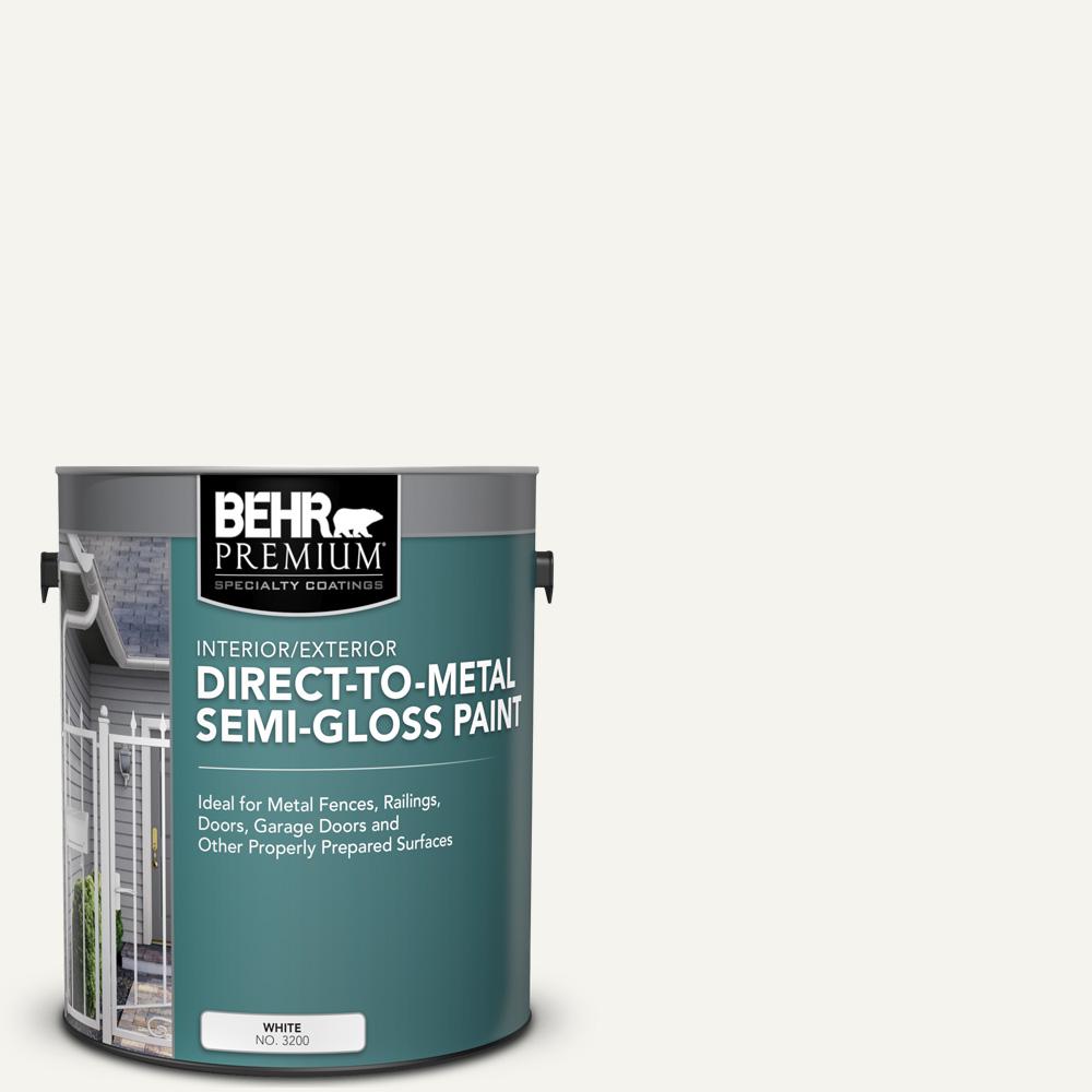 BEHR PREMIUM 1 gal. 75 Polar Bear SemiGloss Direct to