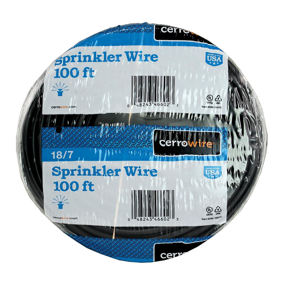 Cerrowire 500 ft. 18/4 Sprinkler Wire, Black2401004J The Home Depot