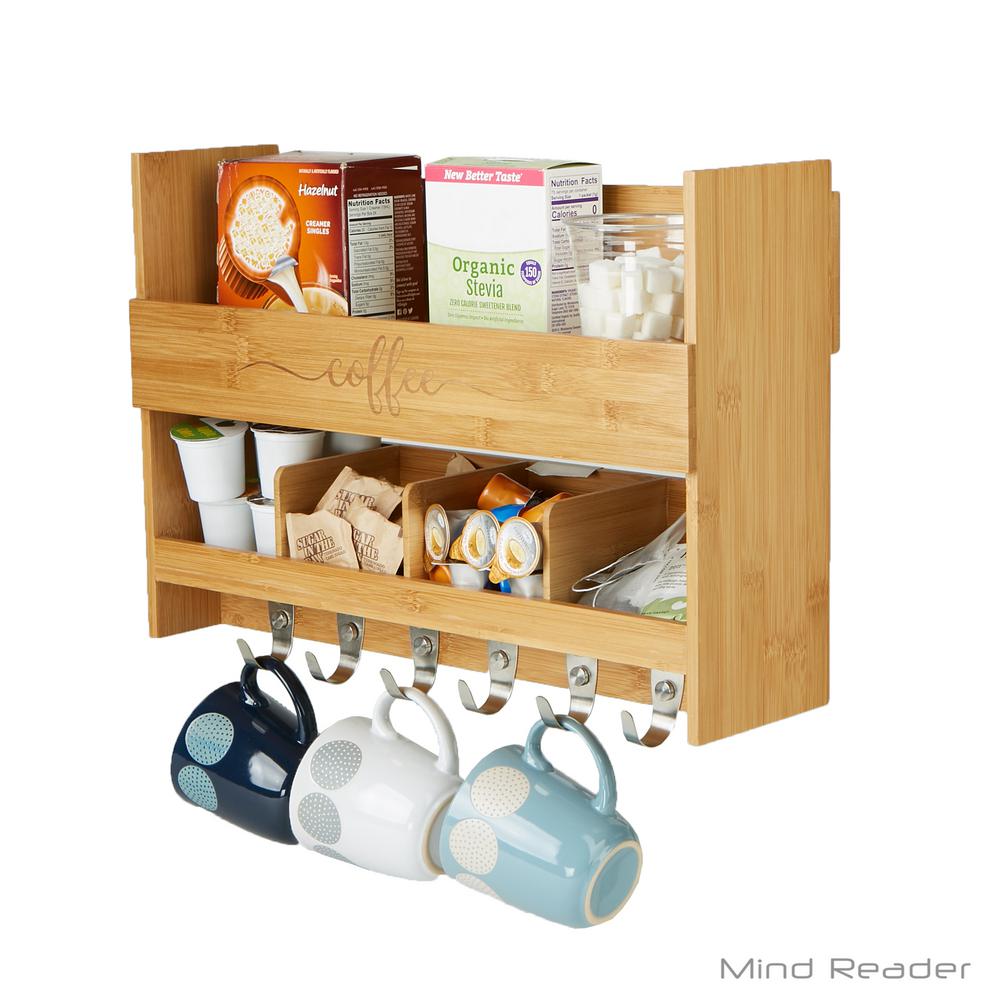 Mind Reader 5 51 In L X 18 19 W 12 6 H 2 Shelf Wall Mount Mind Reader 5 51 In L X 18 19 W 12 6 H