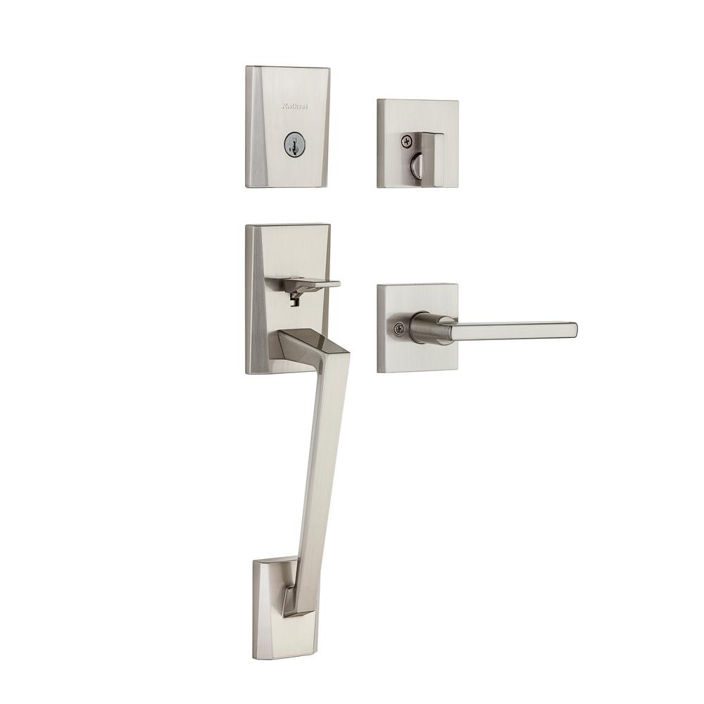 Kwikset San Clemente Low Profile Satin Nickel Single Cylinder Entry