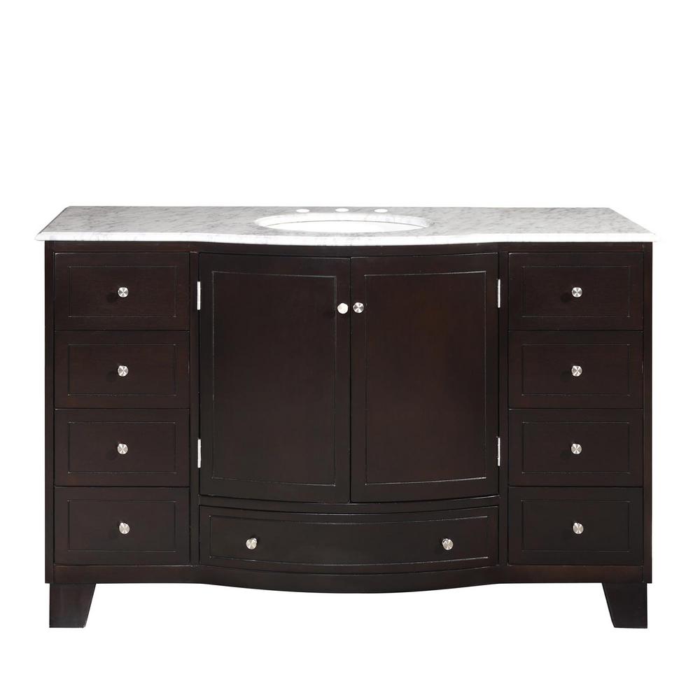 Silkroad Exclusive Bathroom Vanities Bath The Home Depot D Vanity In Dark Espresso