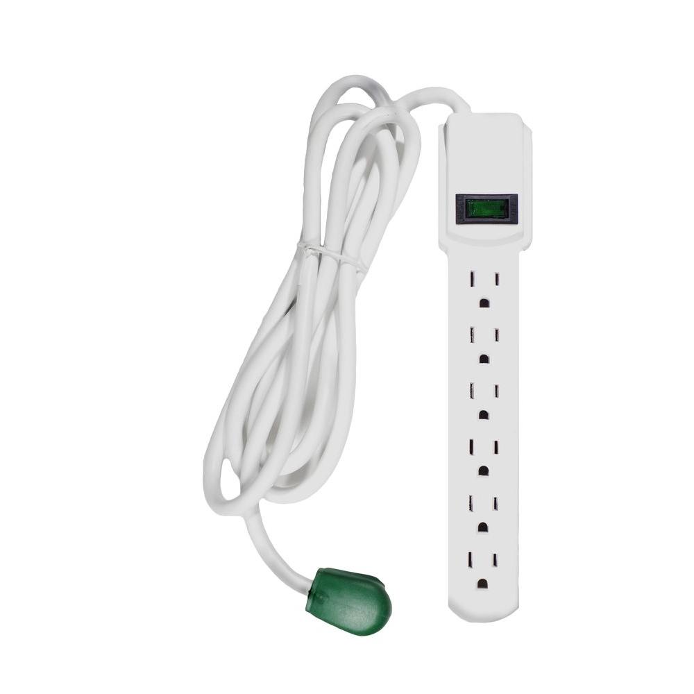 CyberPower 6 Outlets 750 Joules 6 Feet Cord Surge Protector P606