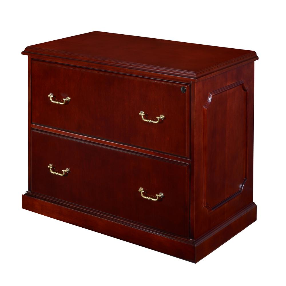 File Cabinets Home Office Furniture The Depot Prestige Mahogany Lateral File
