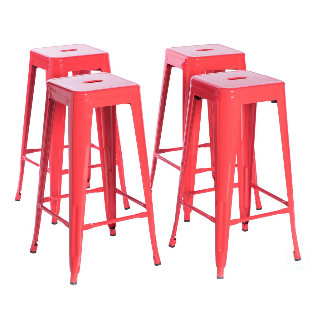 red bar stools