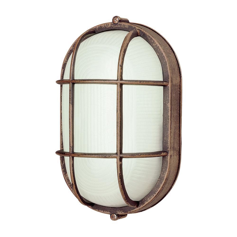 Bulkhead Lights Other Outdoor Wall Mounted Lighting 1 Light Outdoor Fluorescent Rust Bulkhead