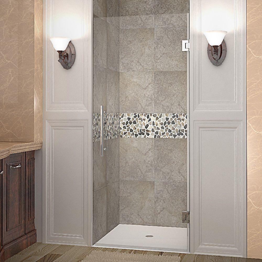 Aston Cascadia 32 In X 72 In Completely Frameless Hinged Shower