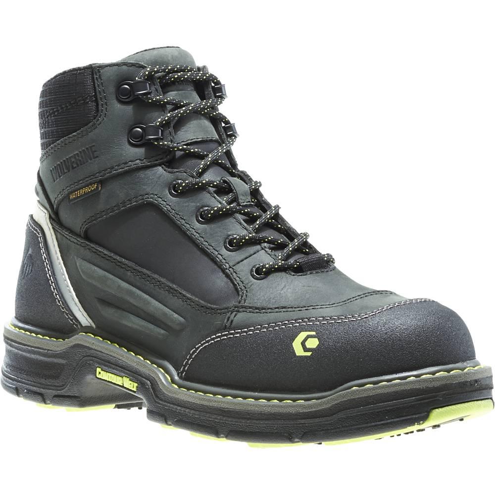 wolverine men's black boots