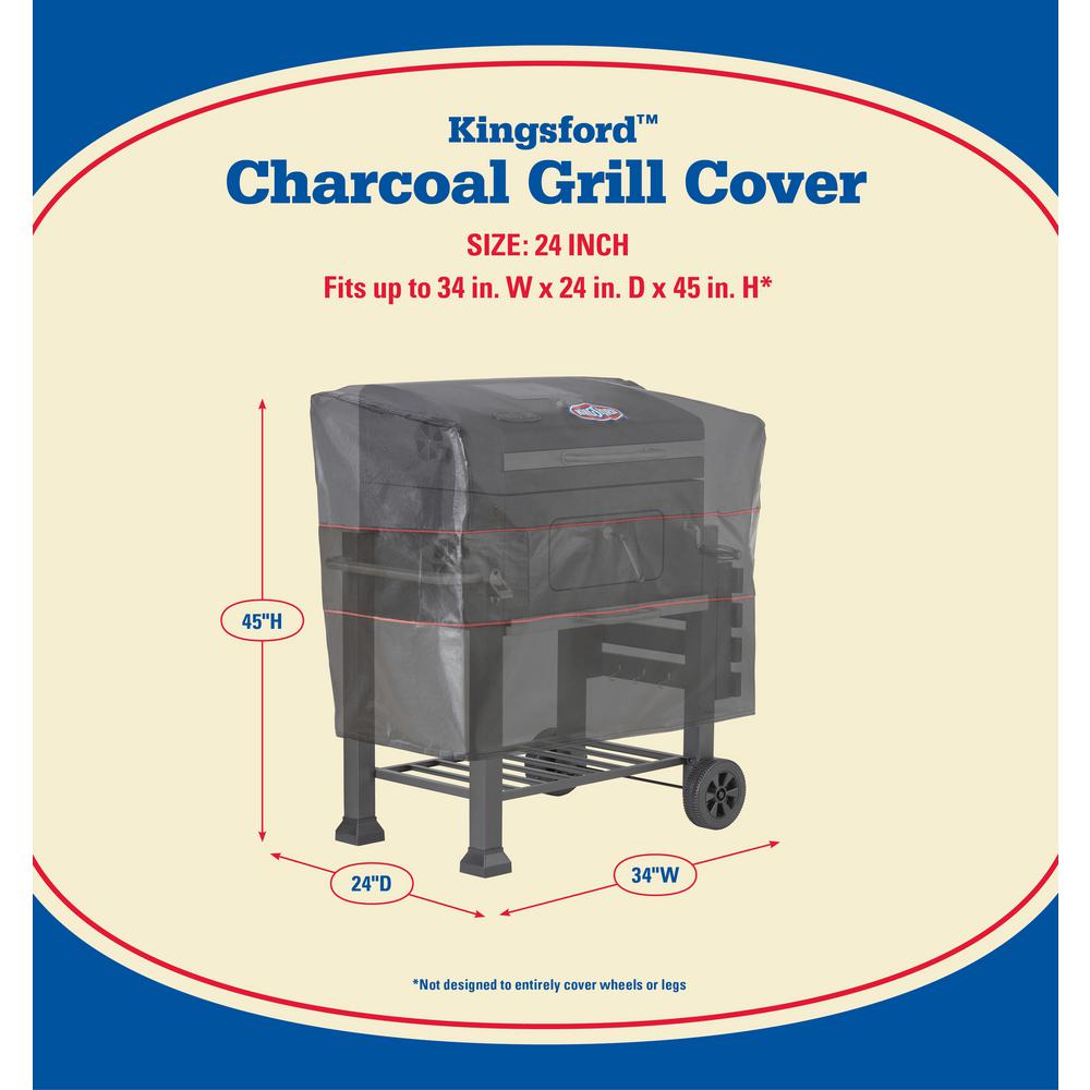 Kingsford 24 In Charcoal Grill Cover 56094010401rt The Home Depot