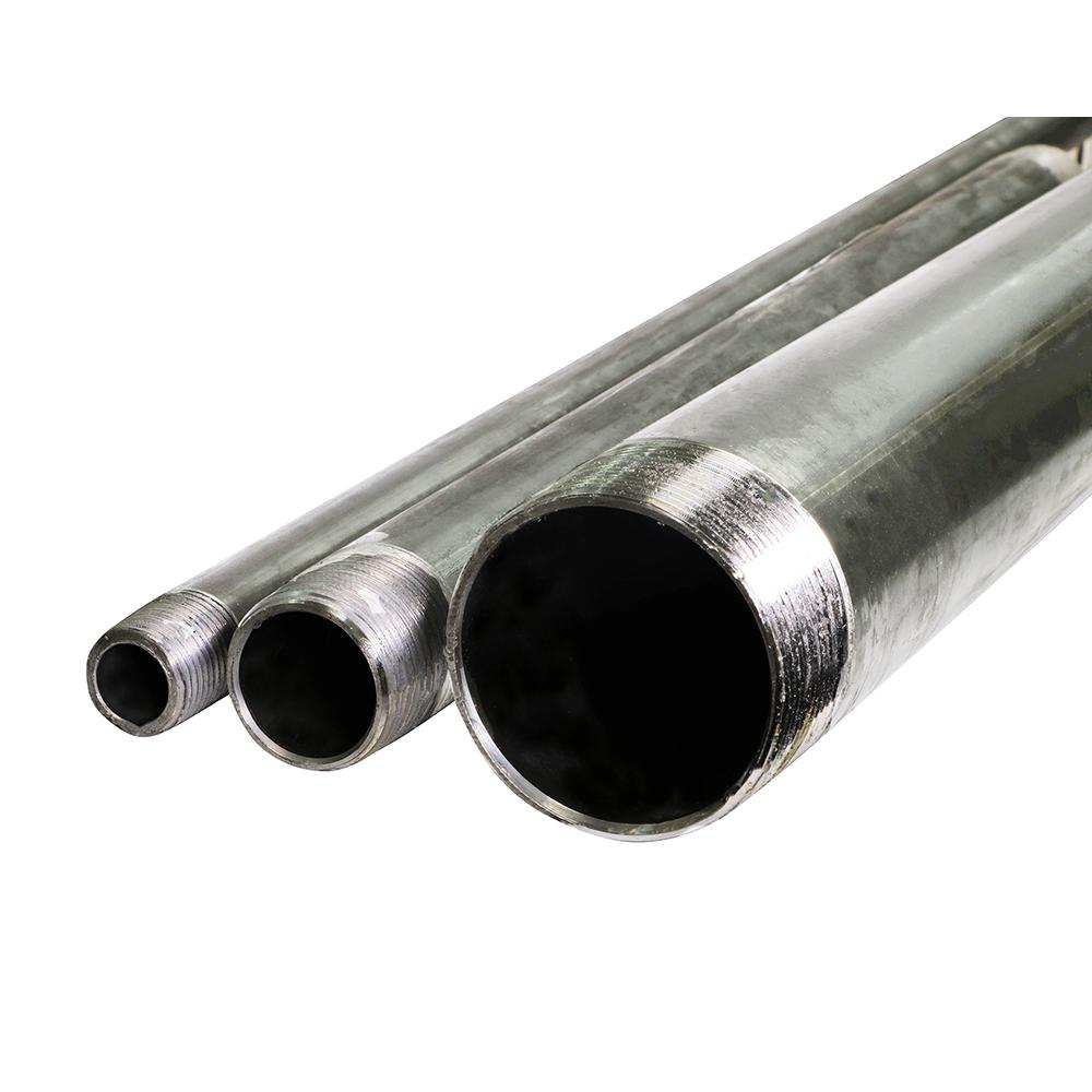 Steel-Shop 24 Steel Pipe Galvanised round tube zinc plated design Pipe Galvanised