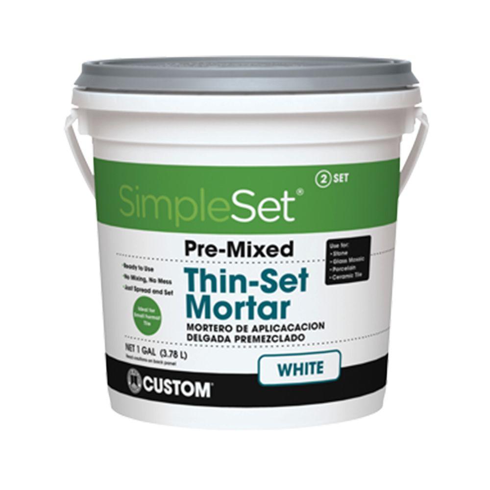 SimpleSet White 1 Gal. Pre-Mixed Thin-Set Mortar
