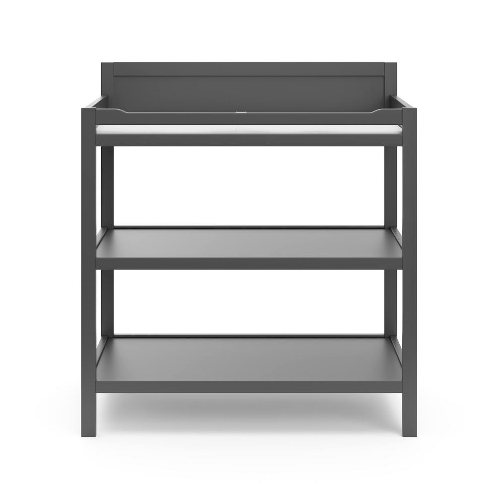 grey baby changing unit