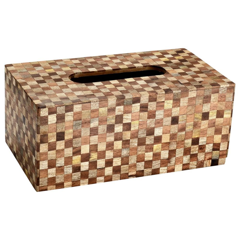 wooden tissue box