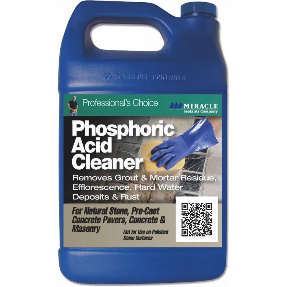 Miracle Sealants 128 oz. Fast-Acting Phosphoric Acid Cleaner-PHOS ... Miracle Sealants 128 oz. Fast-Acting Phosphoric Acid Cleaner-PHOS ...