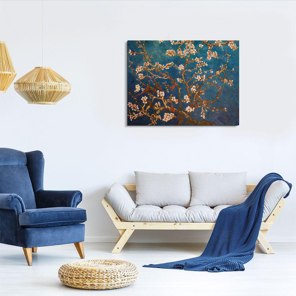 La Pastiche 38 In X 28 In Branches Of An Almond Tree In Blossom