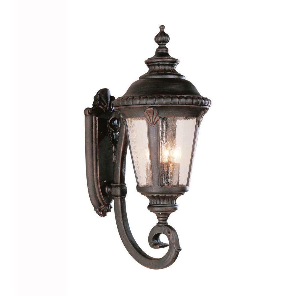 Bel Air Lighting Breeze Way 4Light Black Coach Outdoor Wall Mount