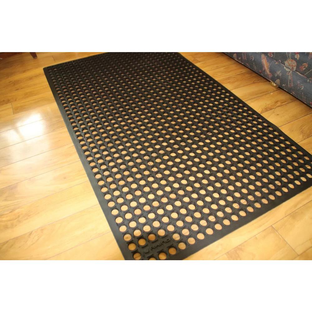 3 X 5 Ft Rubber Drain Mat Commercial Kitchen Garage Machine