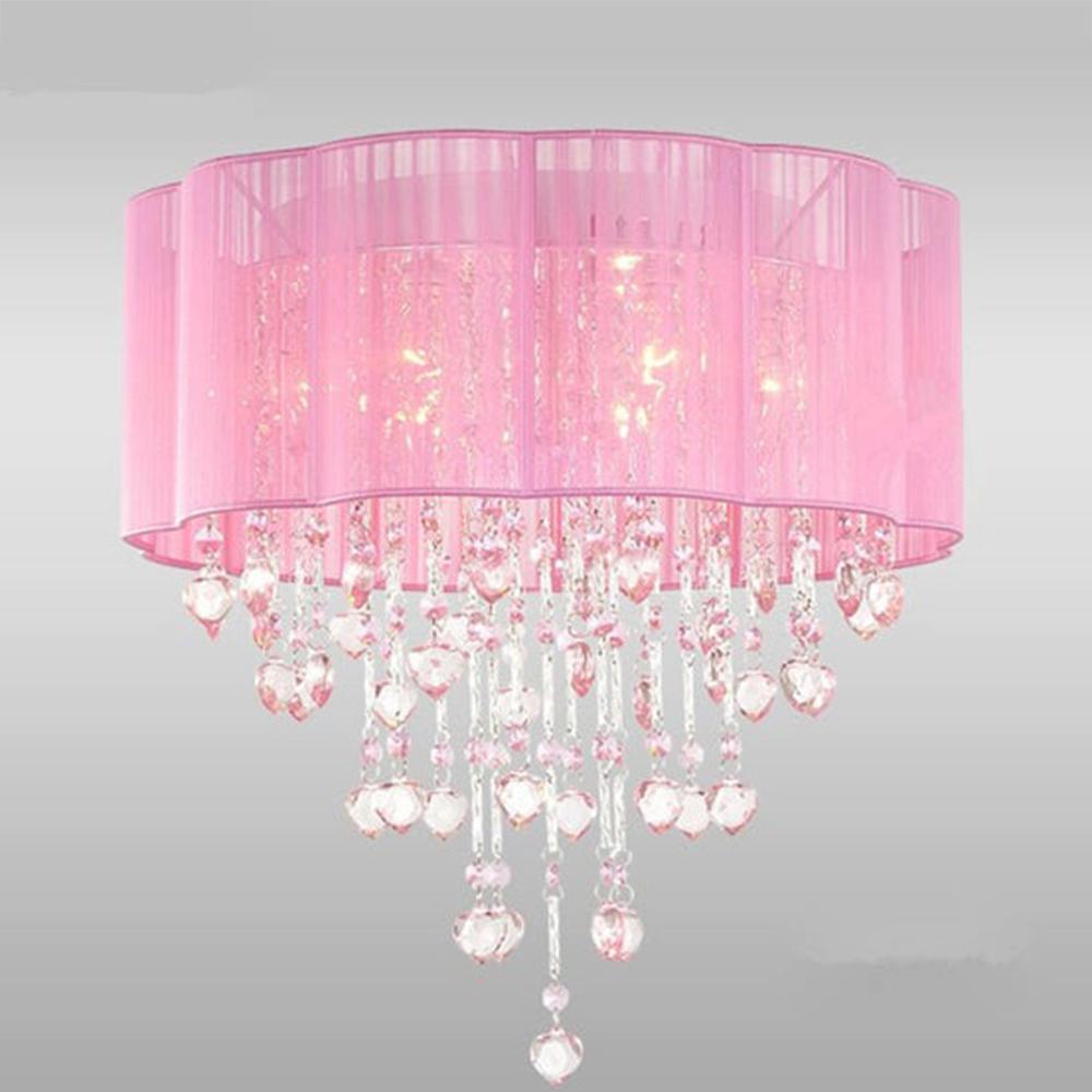 kids pink chandelier