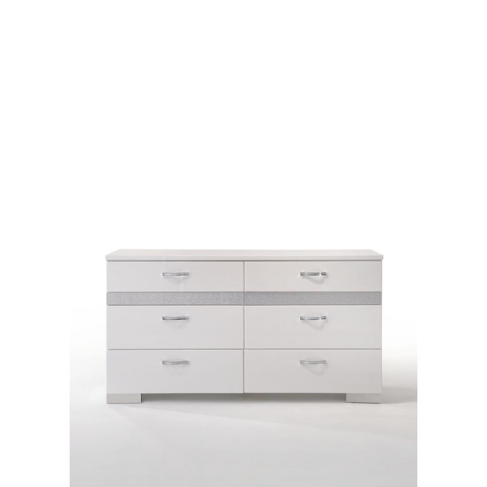 Acme Furniture Naima Ii White Dresser 26775 The Home Depot Acme Furniture Naima Ii White Dresser
